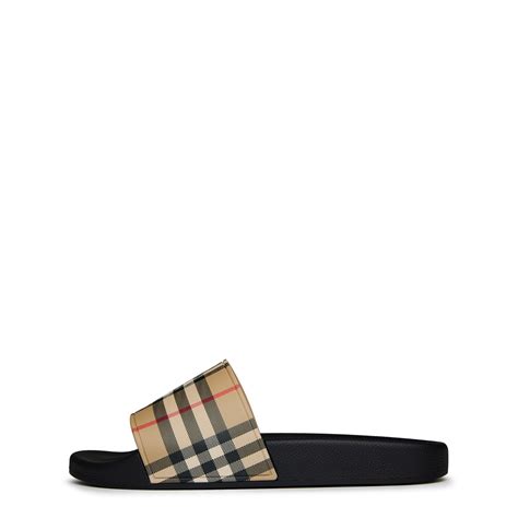 flannels burberry slides|burberry flannel shoes.